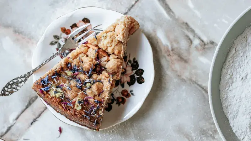 Strouhaný koláč s jablky