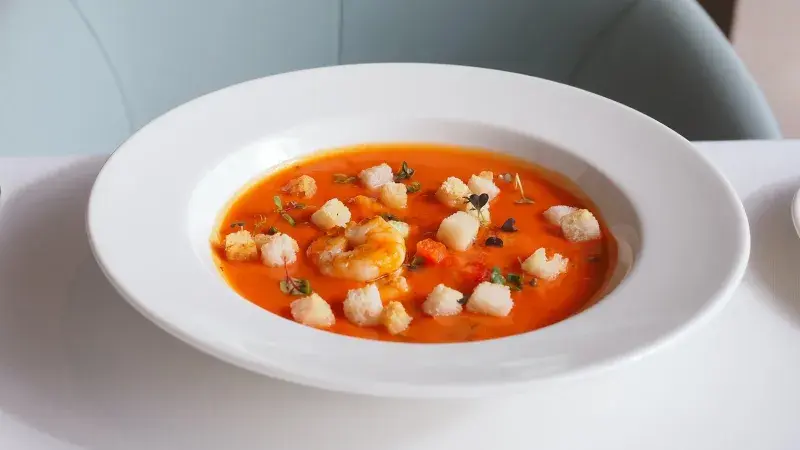 Krémová lososová polévka