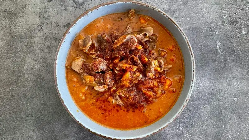 Guláš ze sojového masa