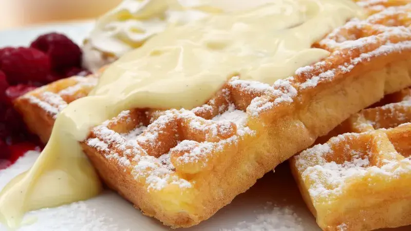 wafle s vanilkovým krémem