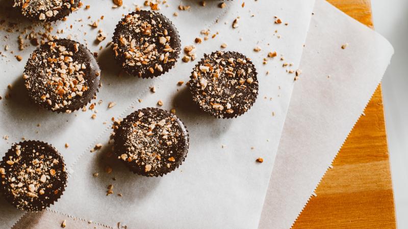 Čokoládové brownies pečené jako mufíny