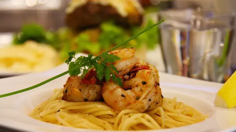 spagety s morakymi plody