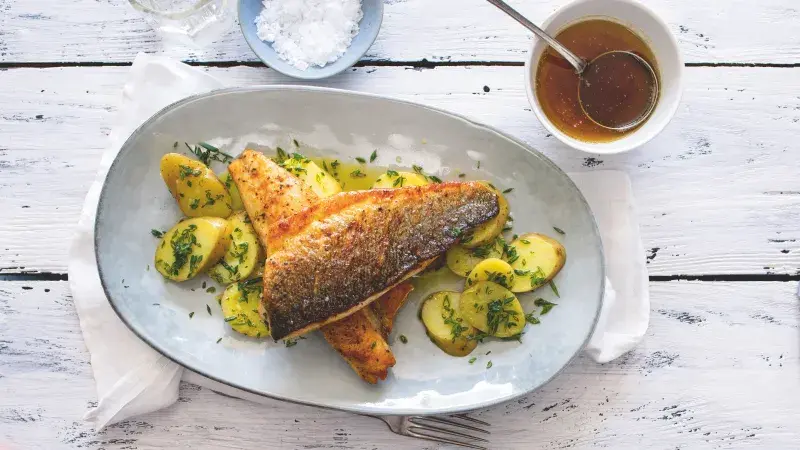 Ryba s citronovo-máslovou omáčkou