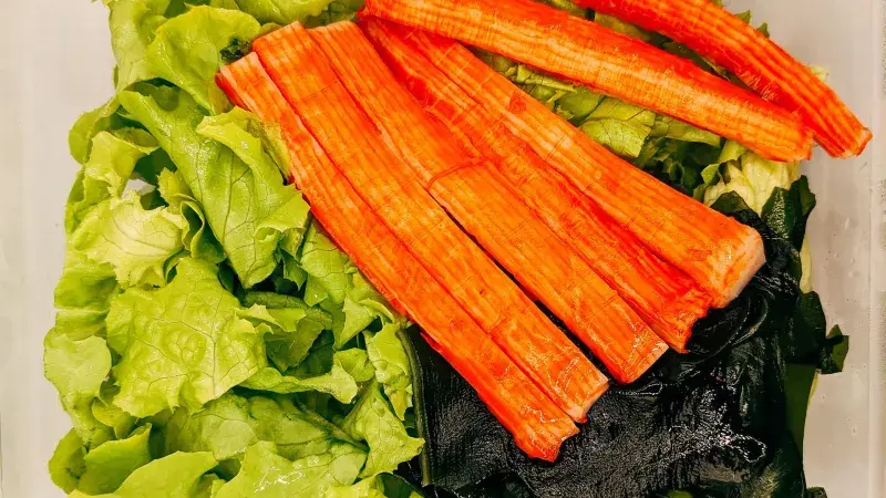 Grilované krabí tyčinky