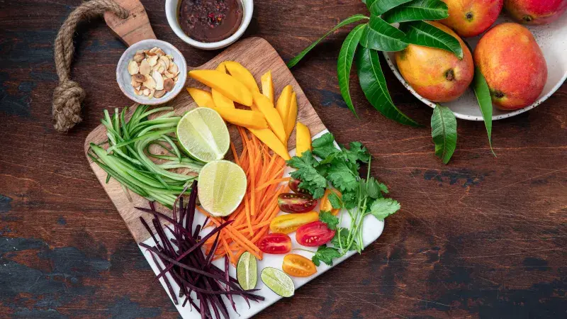 Cooking Ingredients Spicy Thai Mango Salad