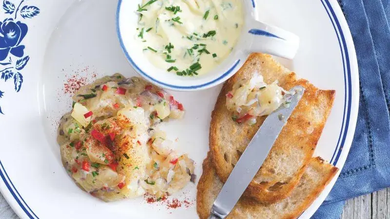 Tvarůžkový tatarák