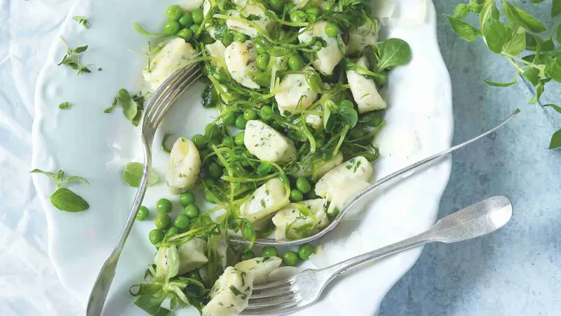 Ricottové gnocchi s hráškem