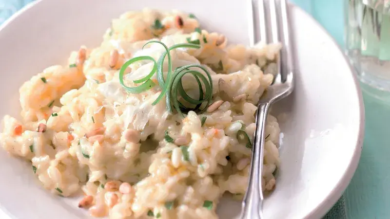 Rizoto s medvědím česnekem