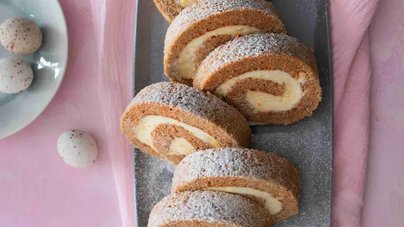 Roláda à la mrkvový dort