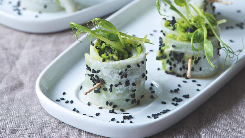 Rolky z ředkve daikon
