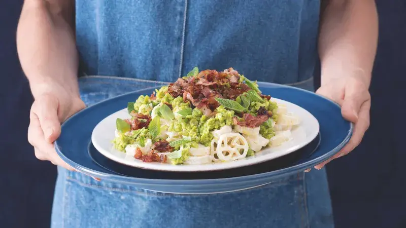 Rotelle se slaninou a hráškem