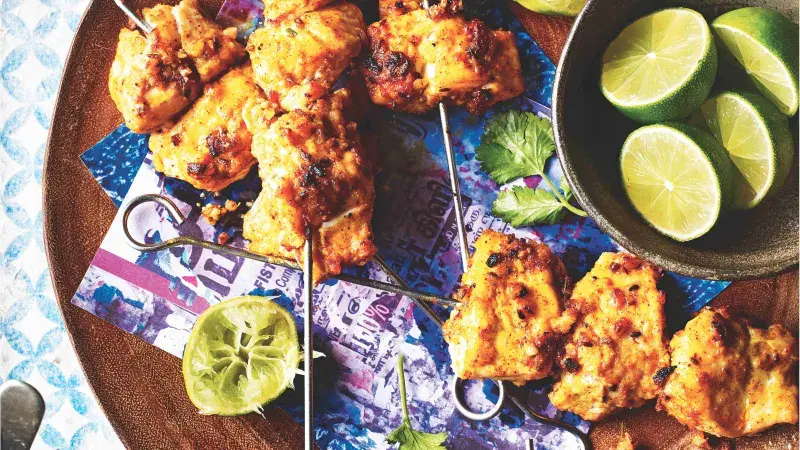 Rybí tikka s česnekem