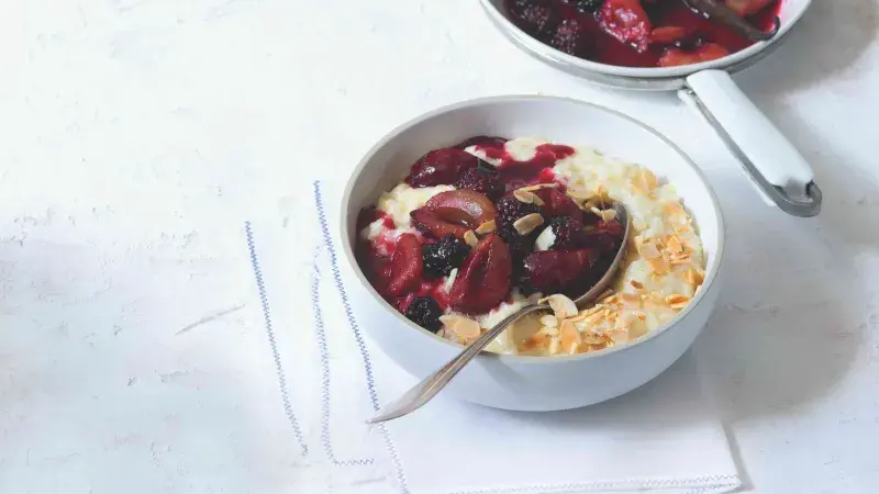 Rýžový pudink s kokosovým mlékem