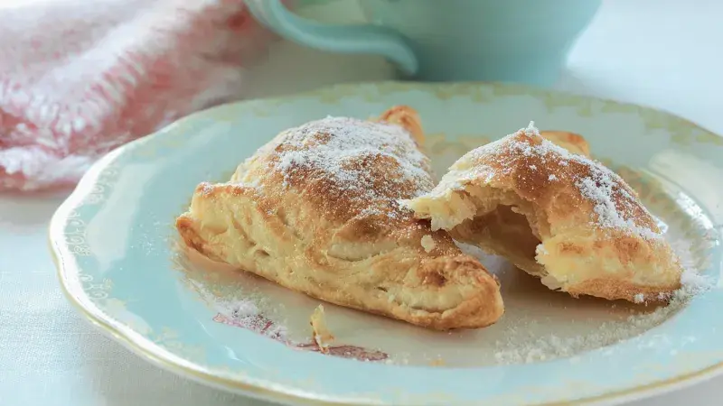 Broskvové šátečky z listového těsta