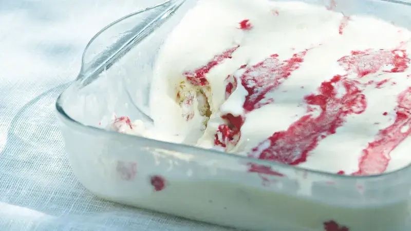 Malinové semifreddo