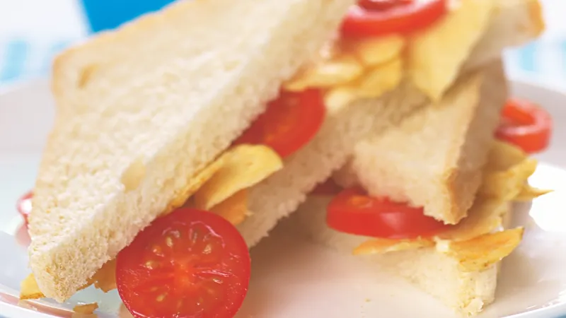 Sendvič s bramborovými chipsy