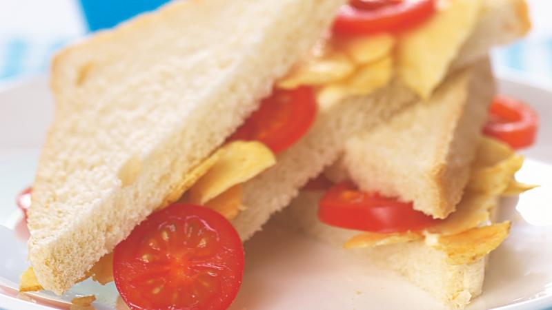 Sendvič s bramborovými chipsy