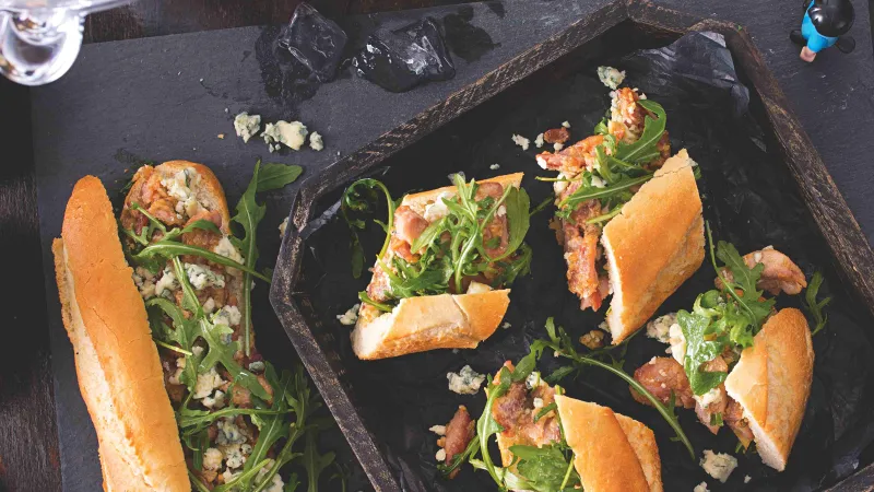 Sendviče s uzeným kuřetem