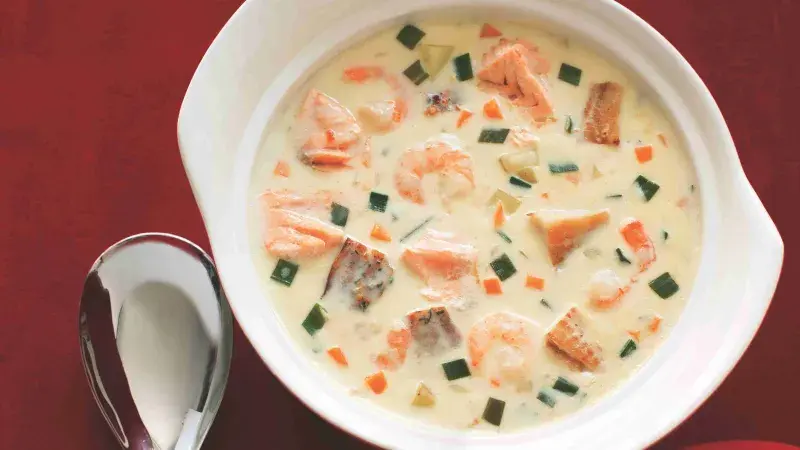 Skotská slavnostní rybí polévka