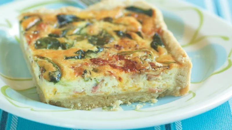 Slaný koláč s polníčkem