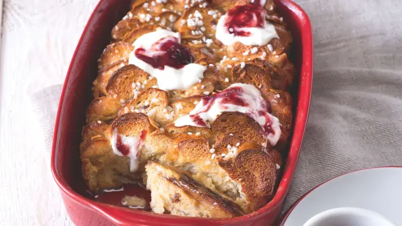 Slavnostní žemlovka z vánočky