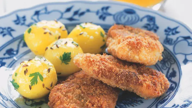 Smažené marinované králičí řízky