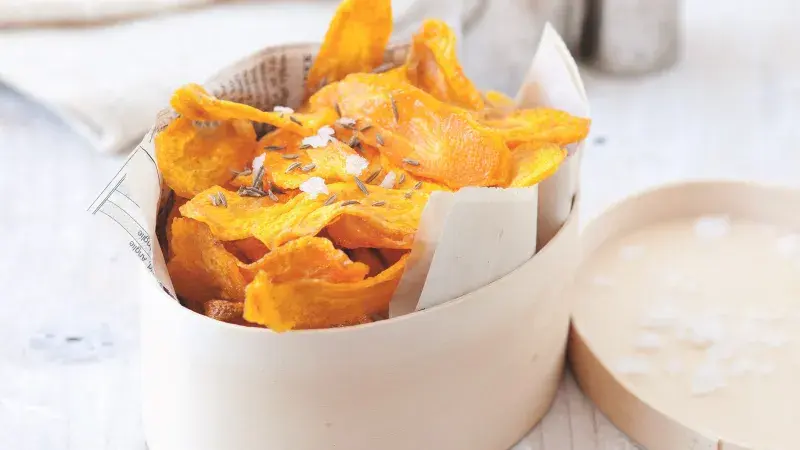 Smažené mrkvové lupínky s římským kmínem