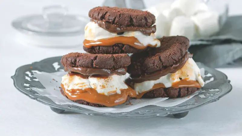 S’mores cookie sandwich