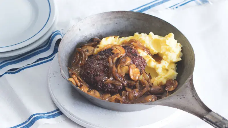 Steakburgery v houbové omáčce