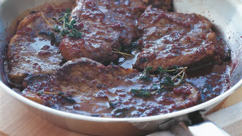 Steak na červeném víně