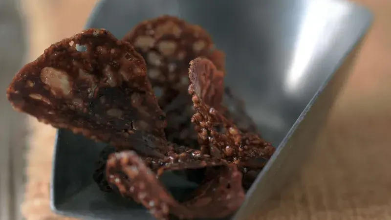 Stočené čokoládové placičky