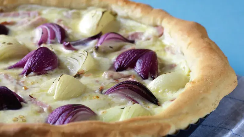 Švábský cibulový koláč