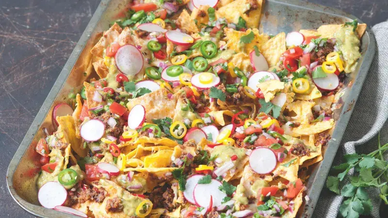 Svěží zapečené nachos