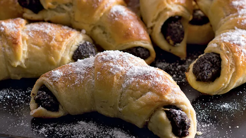 Tereziny loupavé rohlíčky s mákem