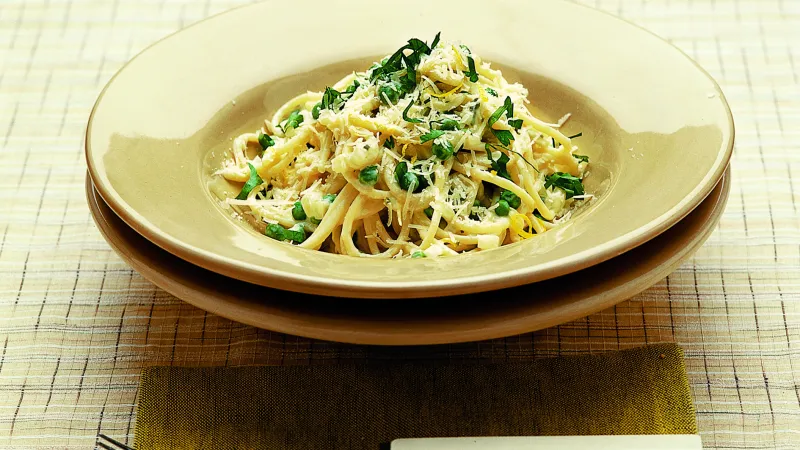 Špagety s citronem a parmazánem