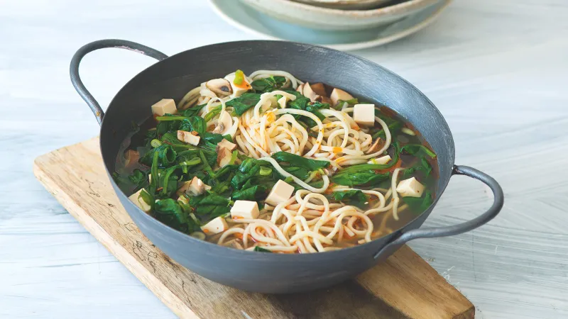 Tofu ramen se špenátem