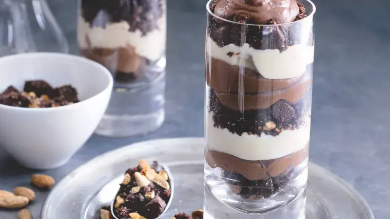 Brownie trifle