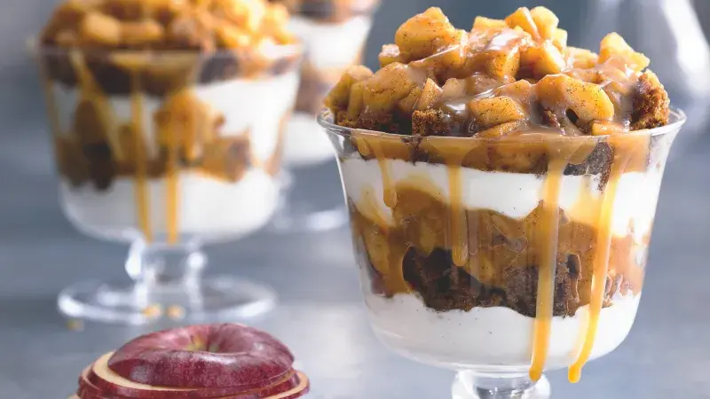 Jablečno-karamelový trifle