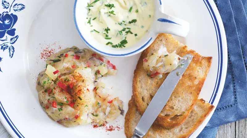 Tvarůžkový tatarák