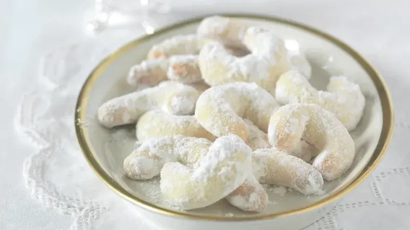 Mandlové vanilkové rohlíčky