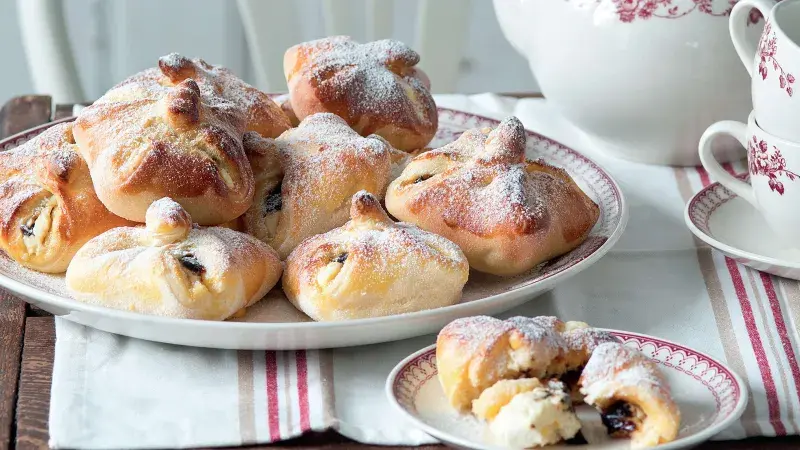 Vázané koláče s tvarohem