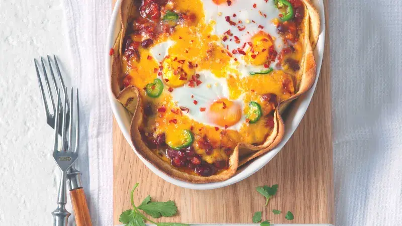 Pečená vejce po mexicku