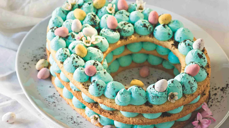 Velikonoční sušenkový dort