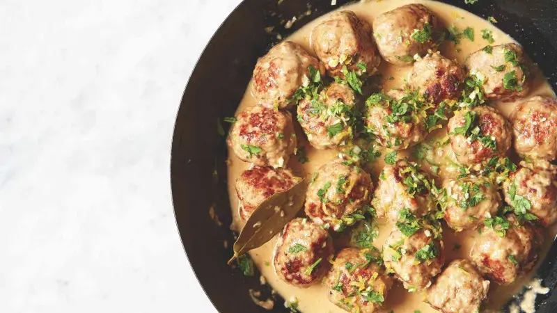 Vepřové kuličky s fenyklem a gremolatou