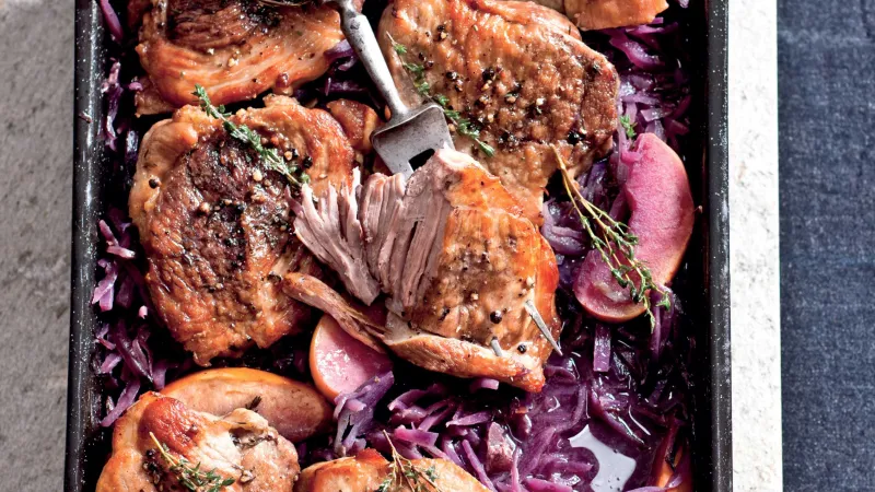 Vepřové na červeném zelí