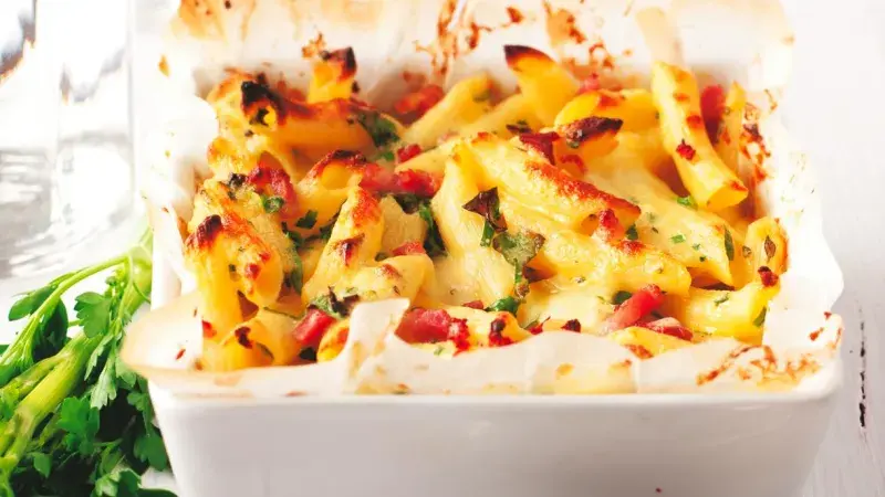 Rychlé zapečené těstoviny