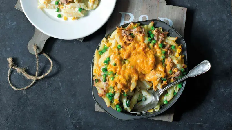 Zapečené těstoviny s tuňákem