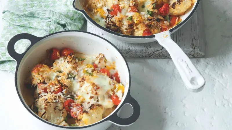 Zapečený letní květák