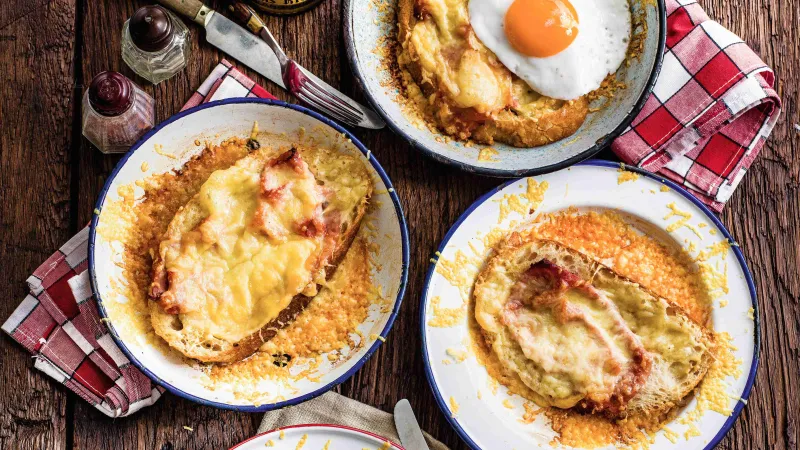 Zapečený sýrový chléb Croûte savoyarde