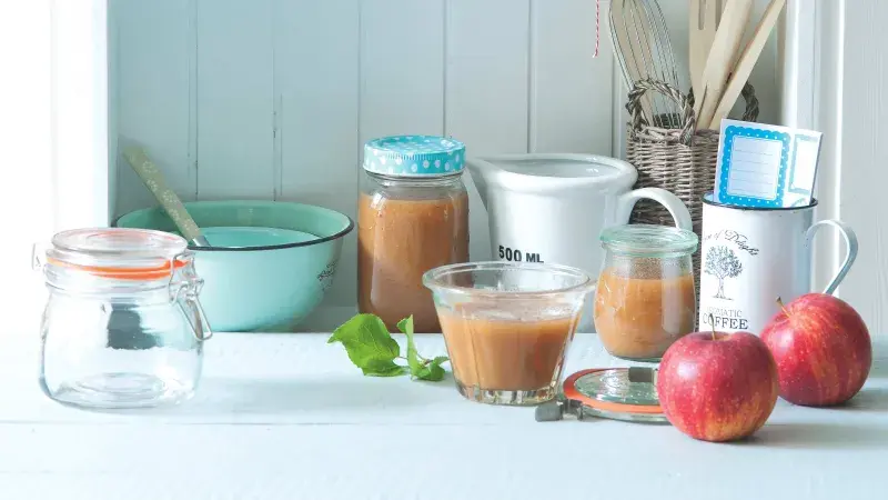 Jablečno-hruškové pyré s javorovým sirupem